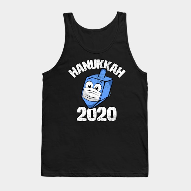 Hanukkah 2020 Dreidel Wearing Face Mask Tank Top by sababa